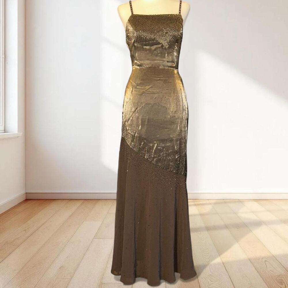 Vintage 90’s Beaded Mesh Cache Gown